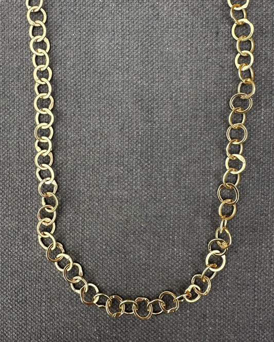 9ct Gold 24’’ Medium 'Unity’ Chain Necklace Designed and Made by Ariana Watling Lacock Wiltshire