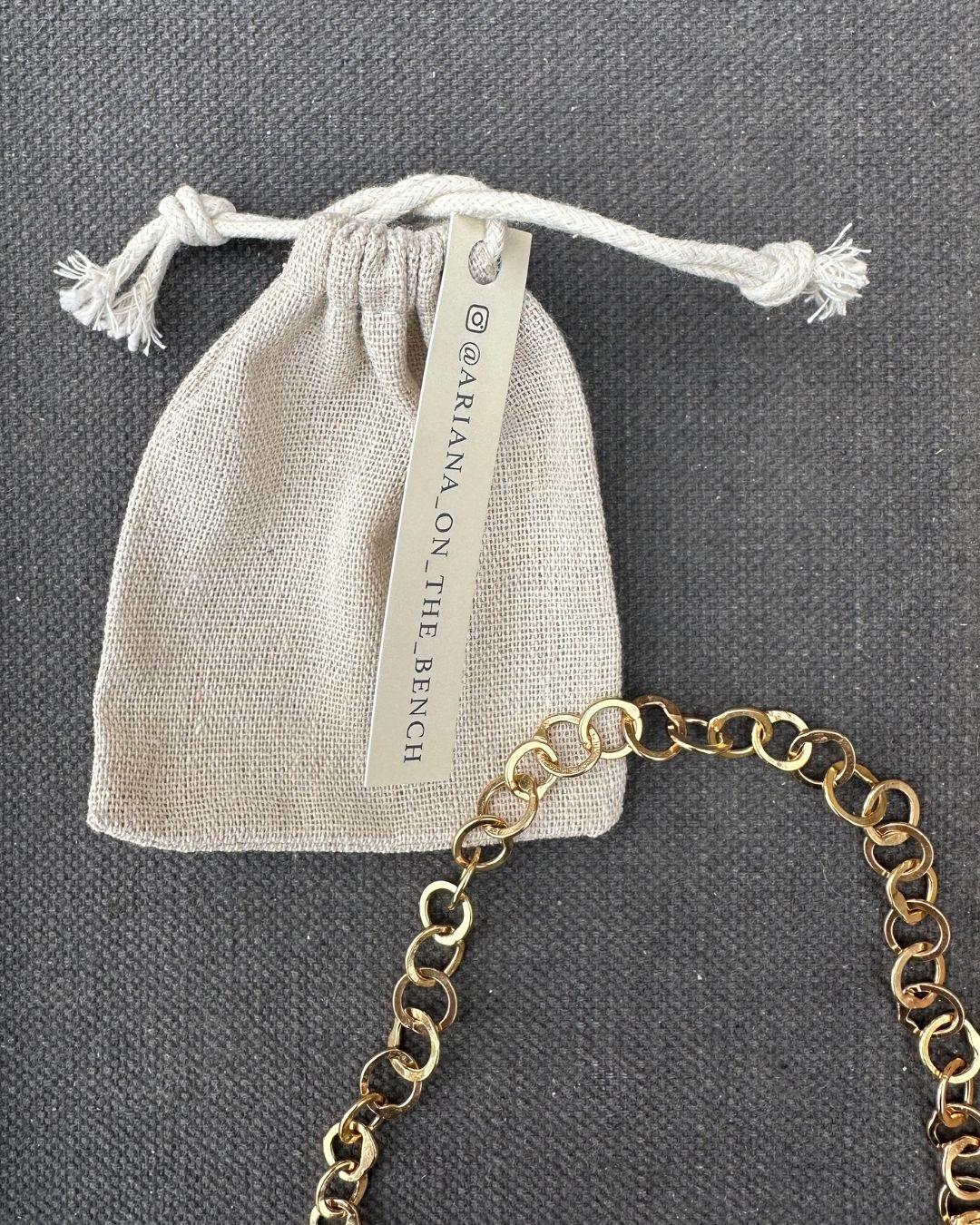 9ct Gold 24’’ Medium 'Unity’ Chain Necklace Made by Ariana Watling Lacock Wiltshire