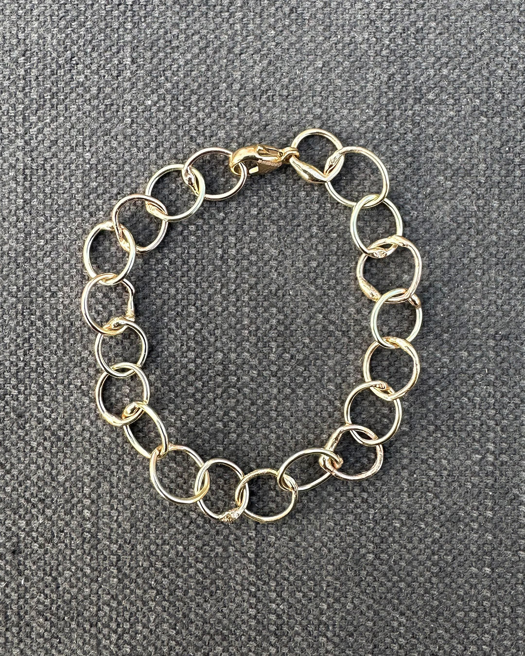 9ct Gold Medium ‘Unity’ Bracelet Made by Ariana Watling, Lacock, Wiltshire