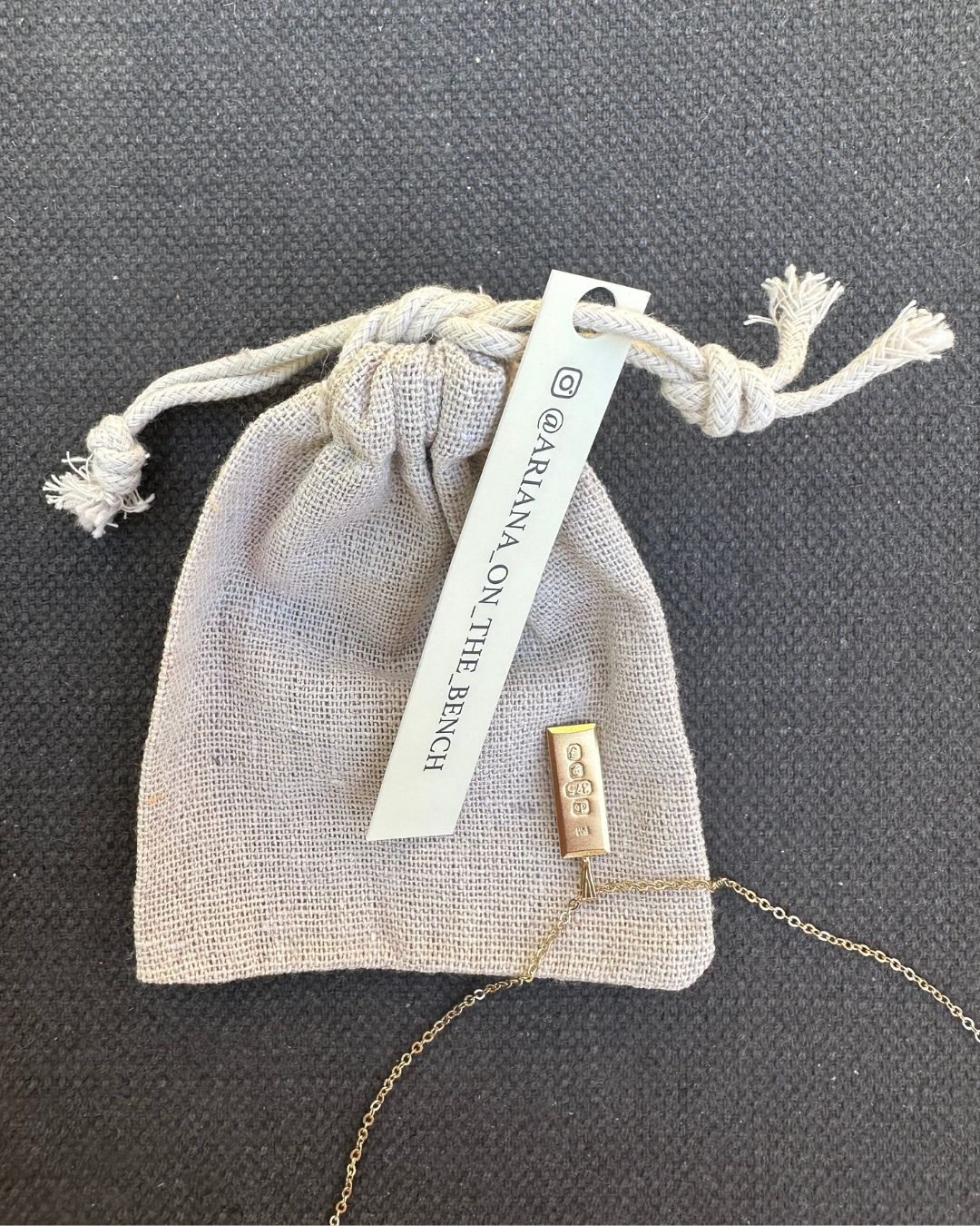 9ct Gold ‘Pre-Loved’ 1980 Hallmark Date Stamp Pendant  Hand Curated by Ariana Watling Lacock