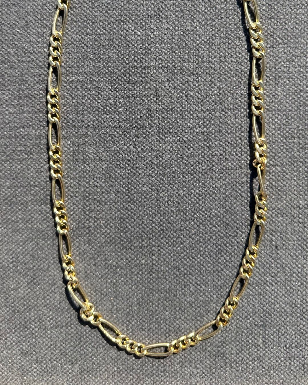 9ct Gold 'Pre-Loved Figaro’ Necklace Hand Curated by Ariana Watling Lacock Wiltshire