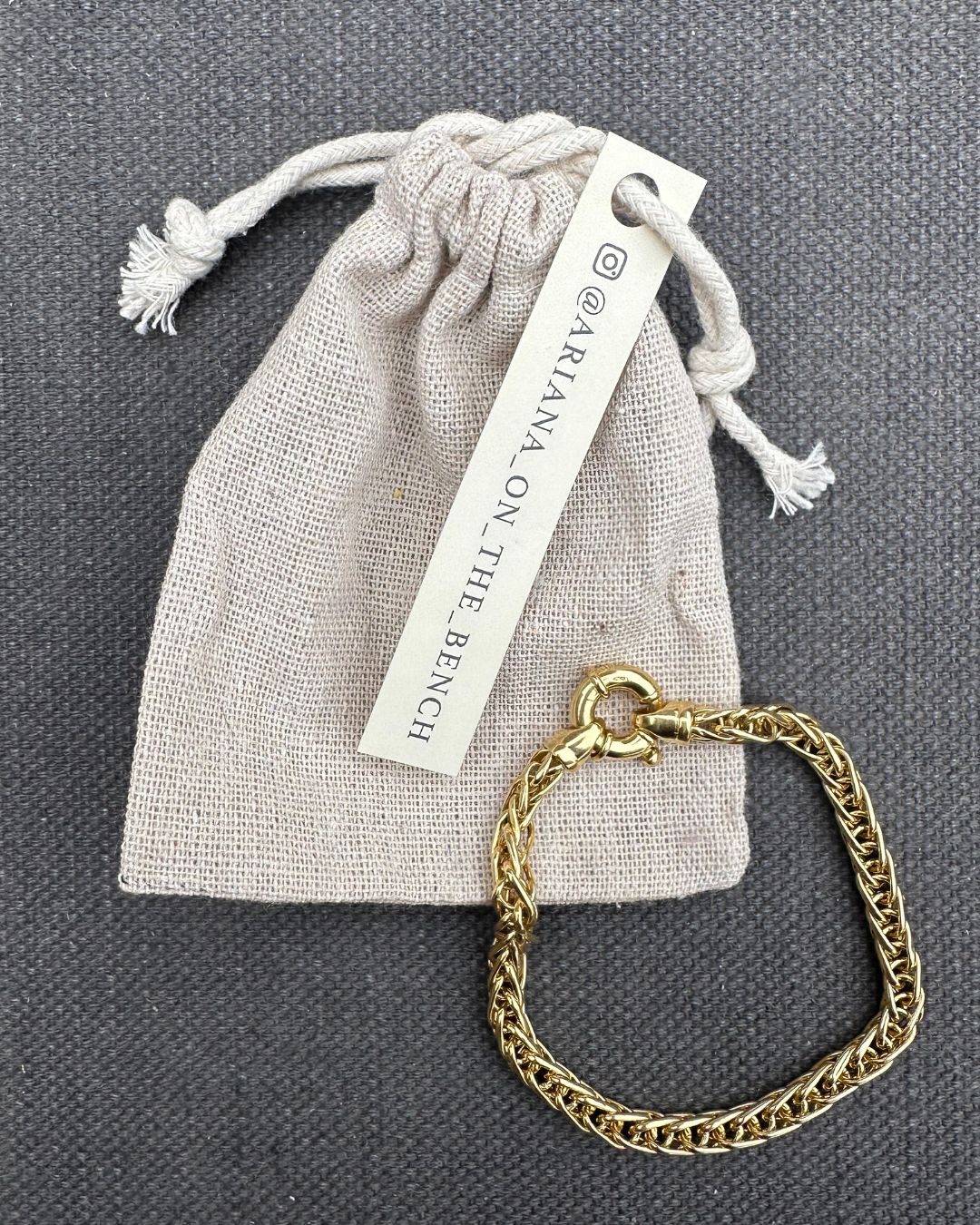 9ct Gold ‘Pre-Loved Spiga’ Bracelet Hand Curated by Ariana Watling Lacock Wiltshire