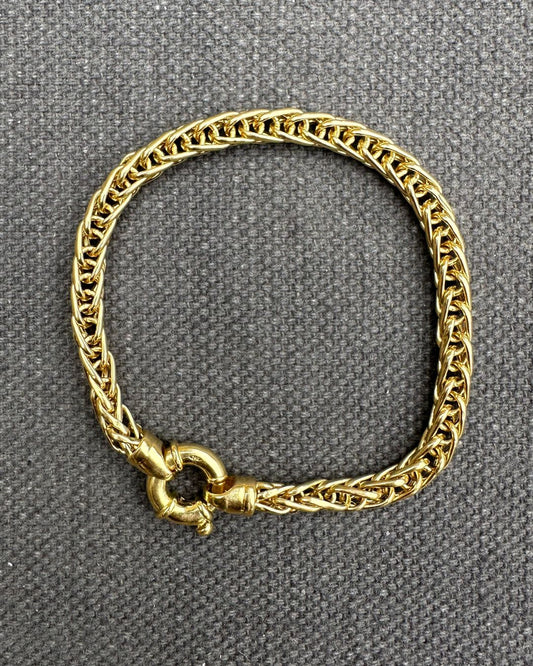 9ct Gold ‘Pre-Loved Spiga’ Vintage Bracelet Hand Curated by Ariana Watling Lacock Wiltshire