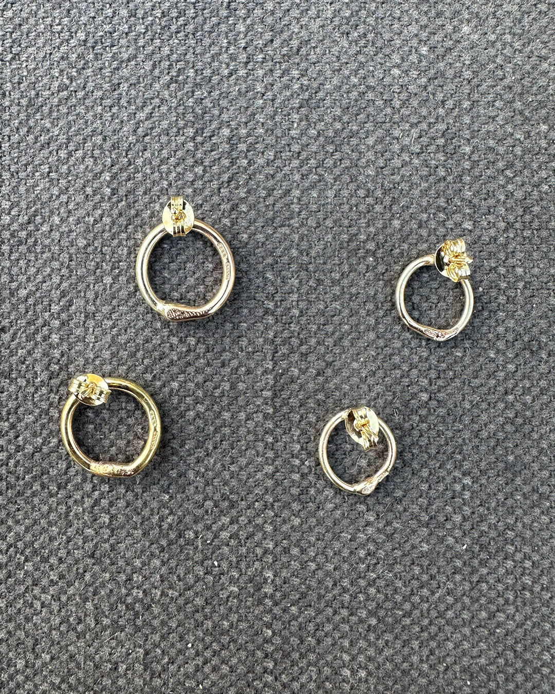 9ct Gold ‘Unity’ Stud Earrings by Ariana Watling Lacock Wiltshire