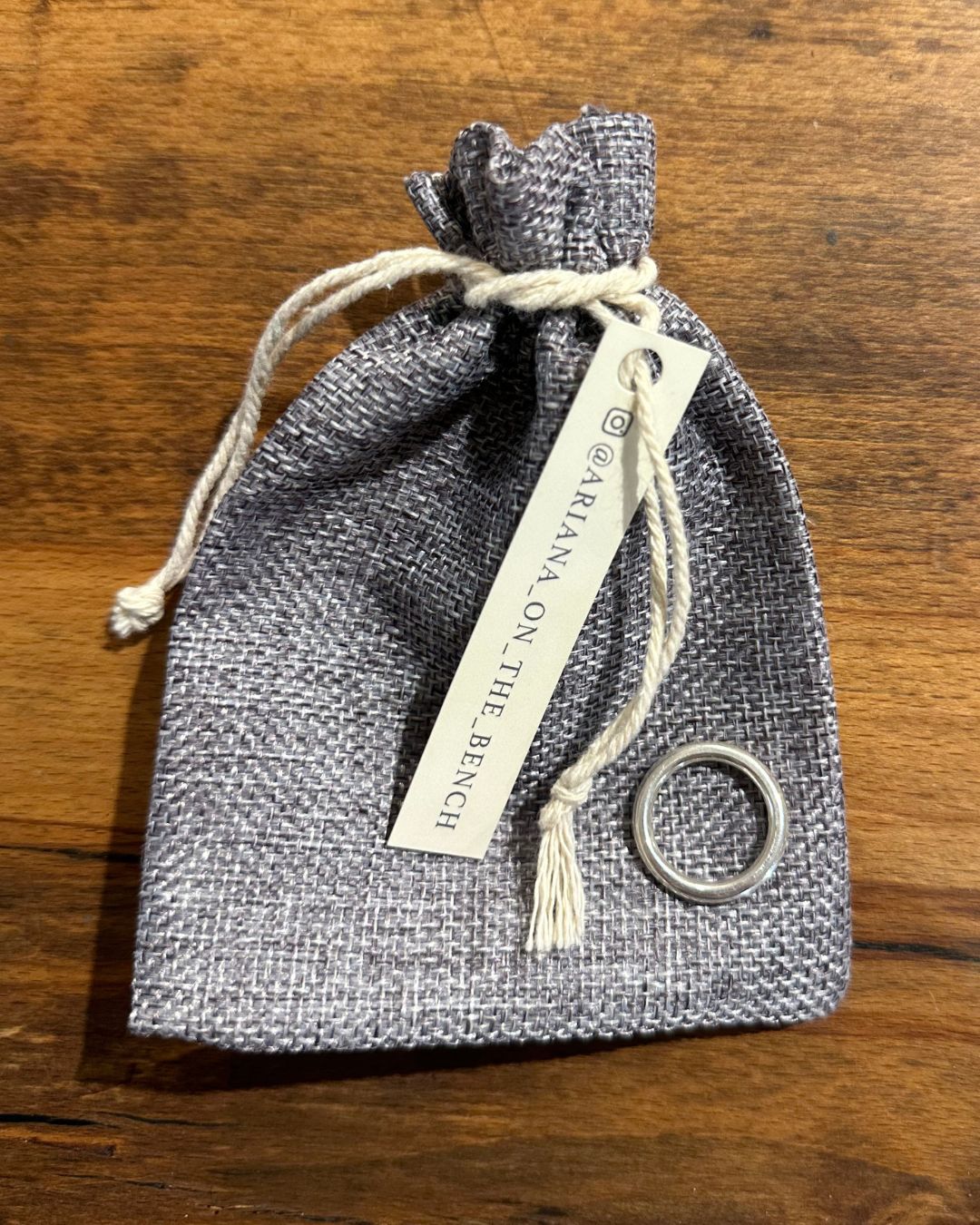 Silver 2mm ‘Halo’ Rings Designed and Made by Ariana Watling, Lacock, Wiltshire