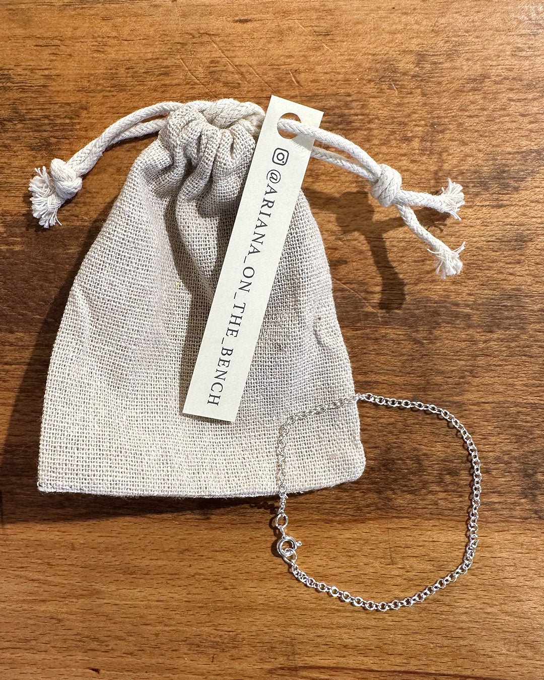 Silver Fine ‘Machine-Made’ Bracelet Designed and Made by Ariana Watling, Lacock, Wiltshire