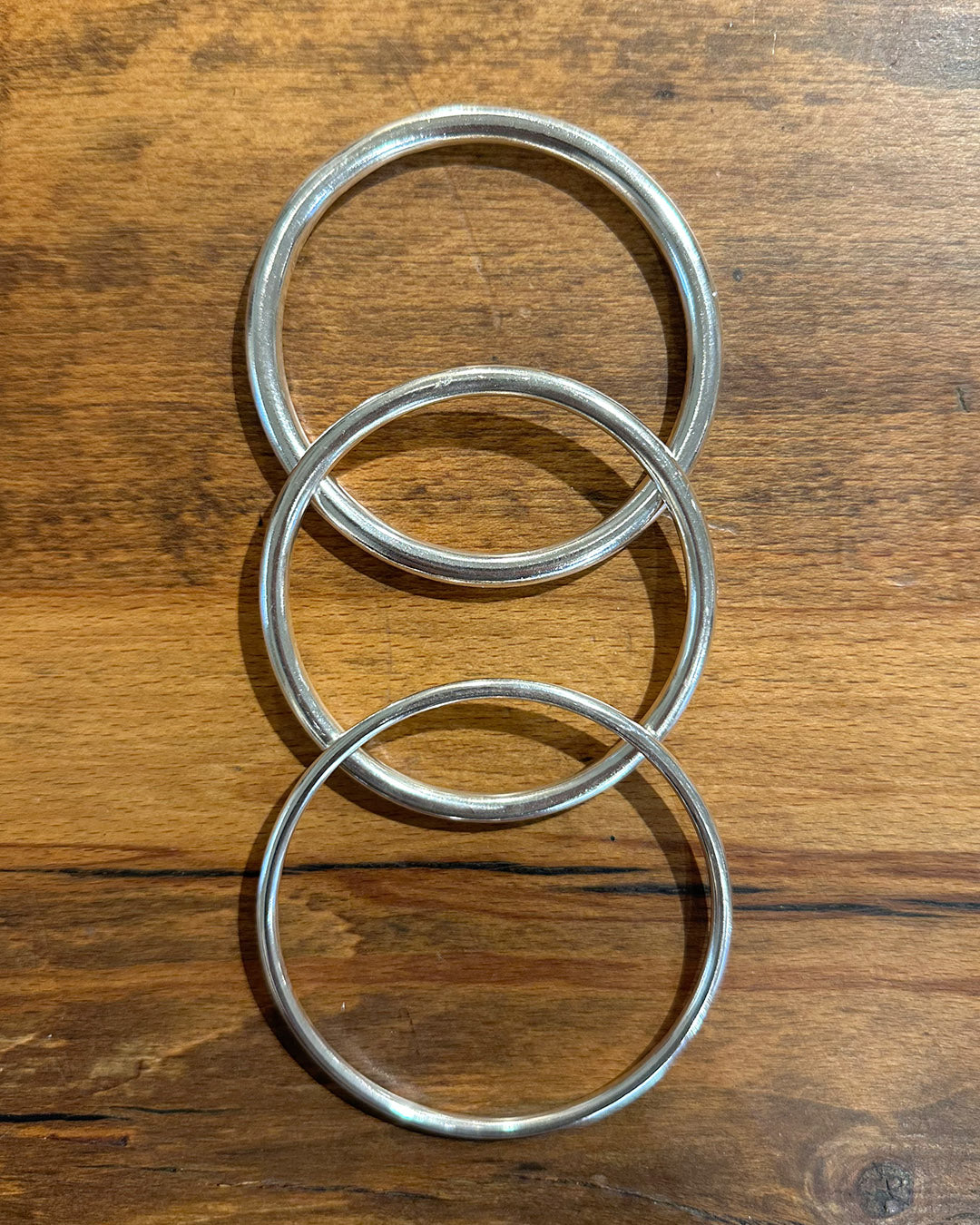 Silver ‘Halo’ Bangle Made by Ariana Watling Lacock Wiltshire