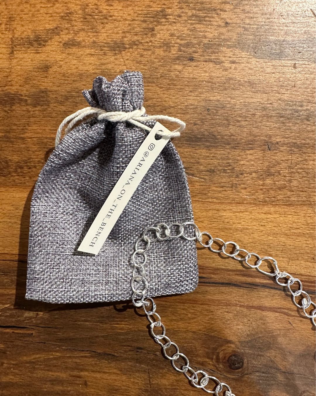 Sterling Silver 18’’ Medium ‘Unity’ Necklace Designed and Made by Ariana Watling Lacock Wiltshire