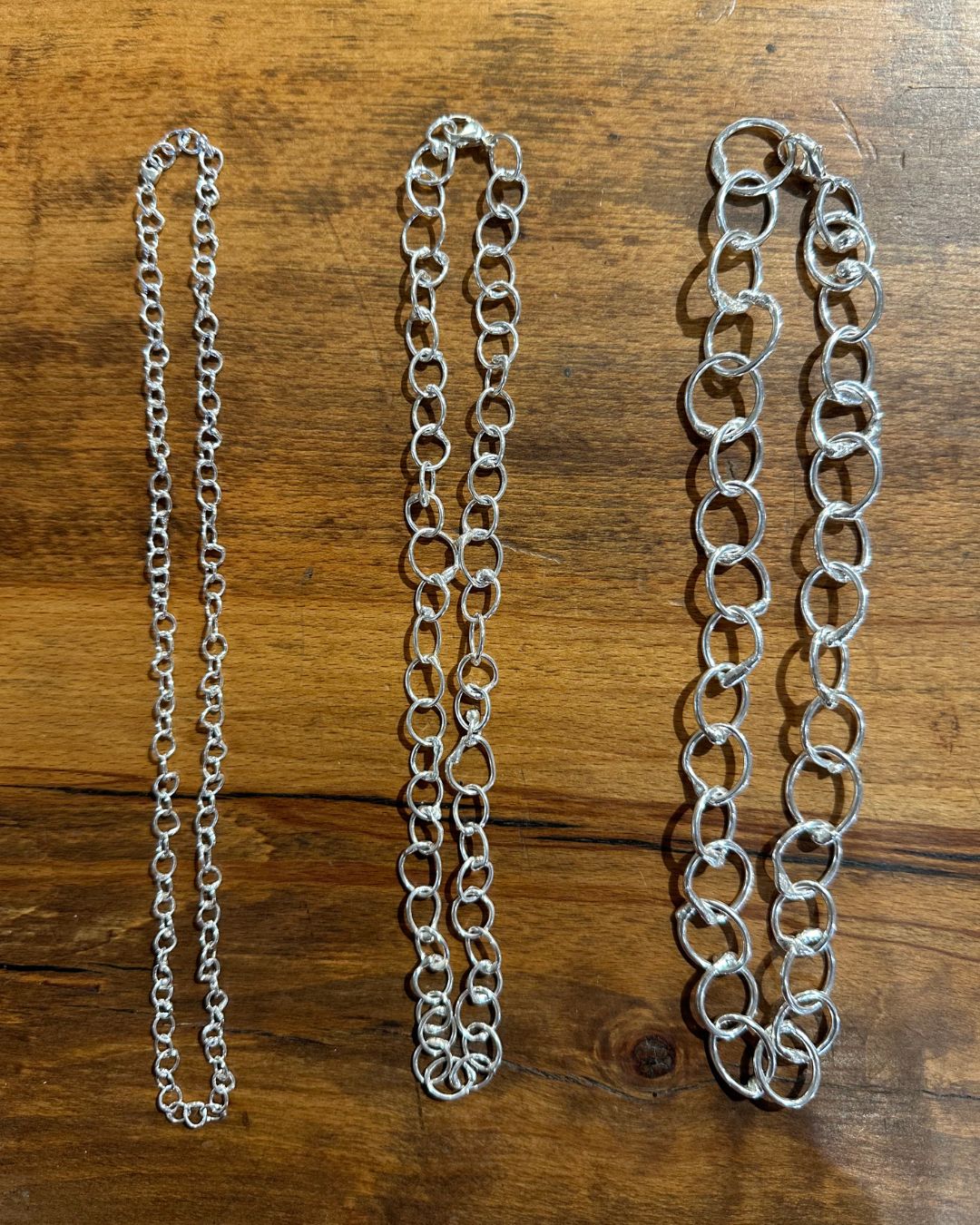 Sterling Silver 18" 'Unity' Chain Necklace Designed and Made by Ariana Watling Lacock Wiltshire