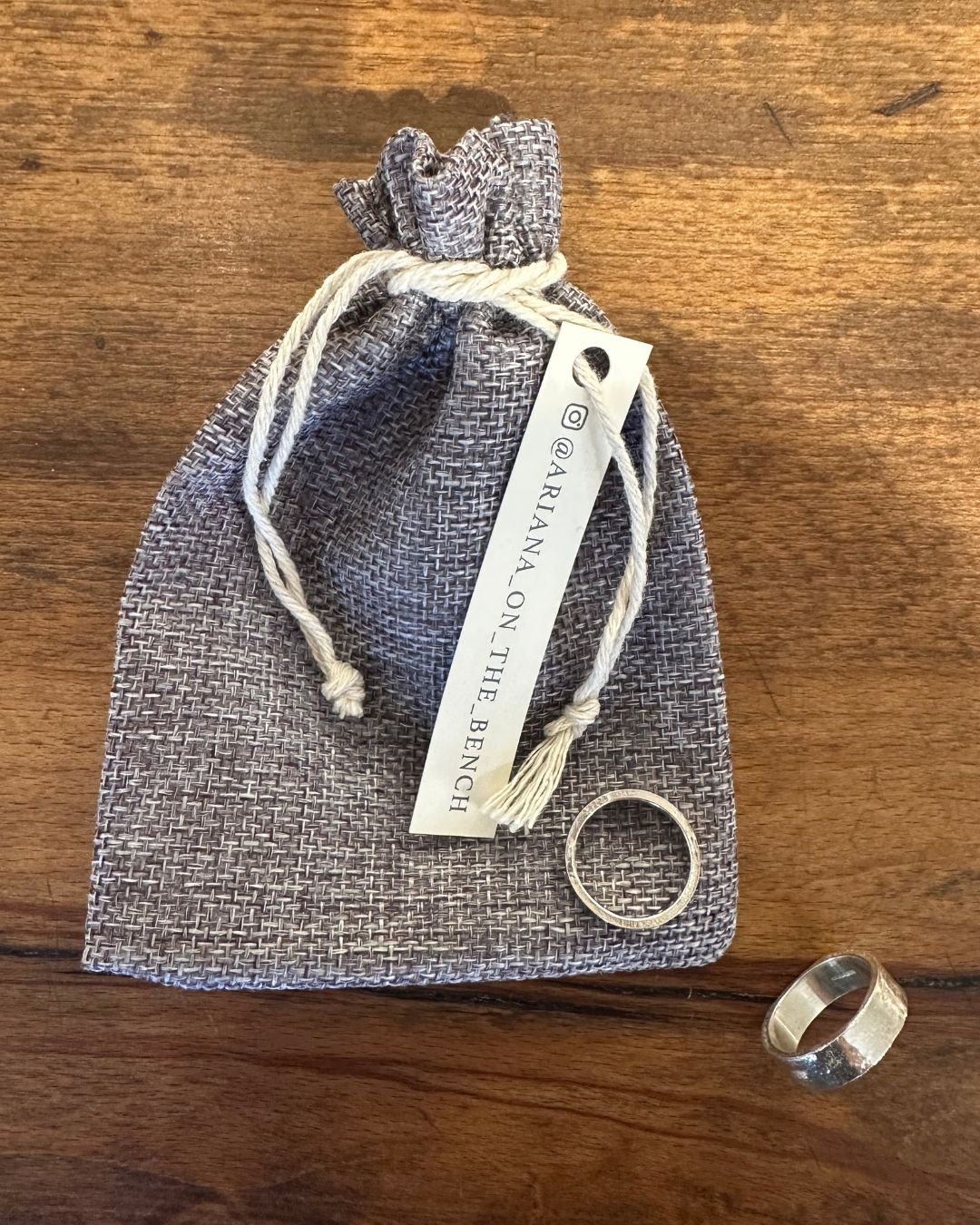 Sterling Silver ‘Frosted’ Ring by Ariana Watling Lacock Wiltshire