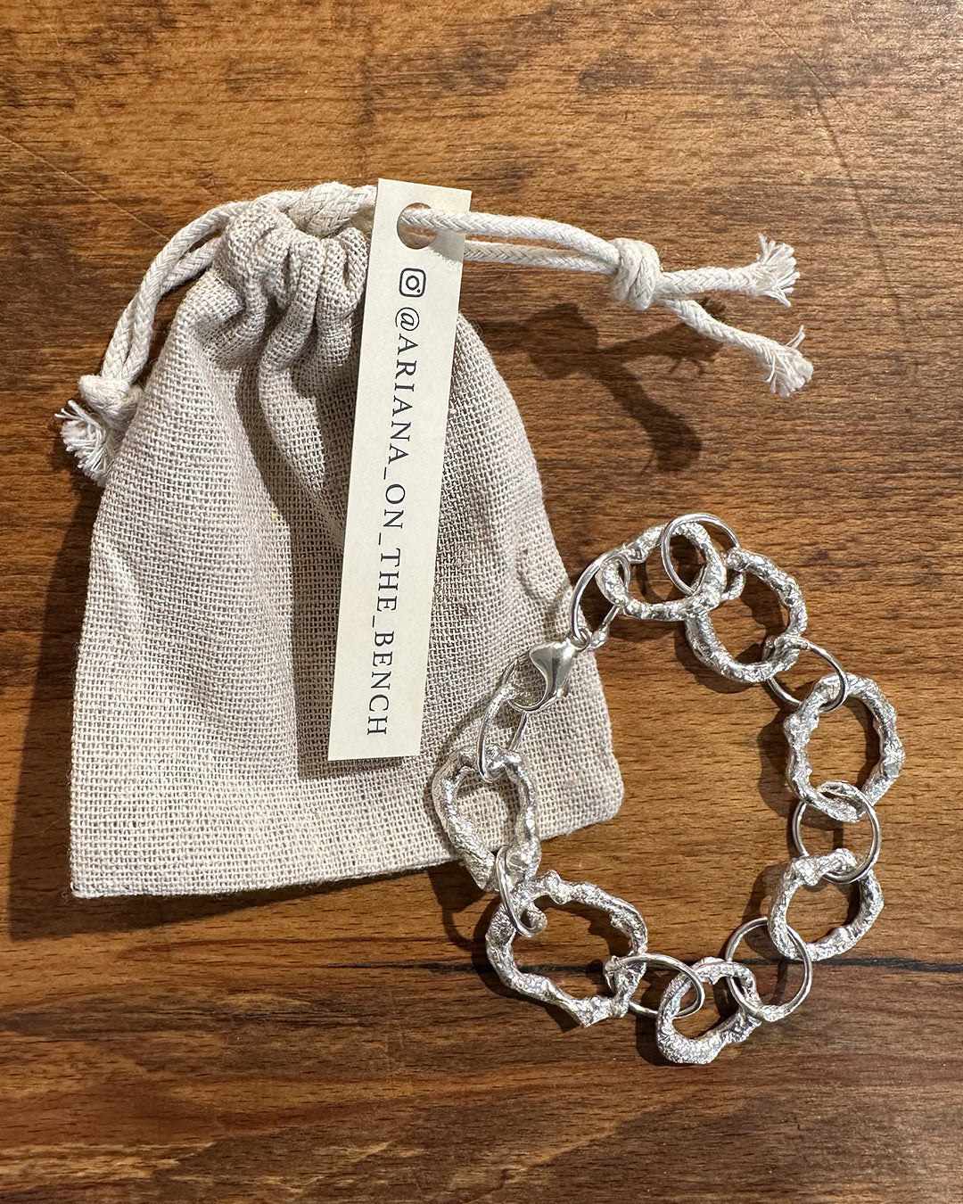 Sterling Silver 'Graham Watling Heritage' Bracelet Made by Ariana Watling, Lacock, Wiltshire