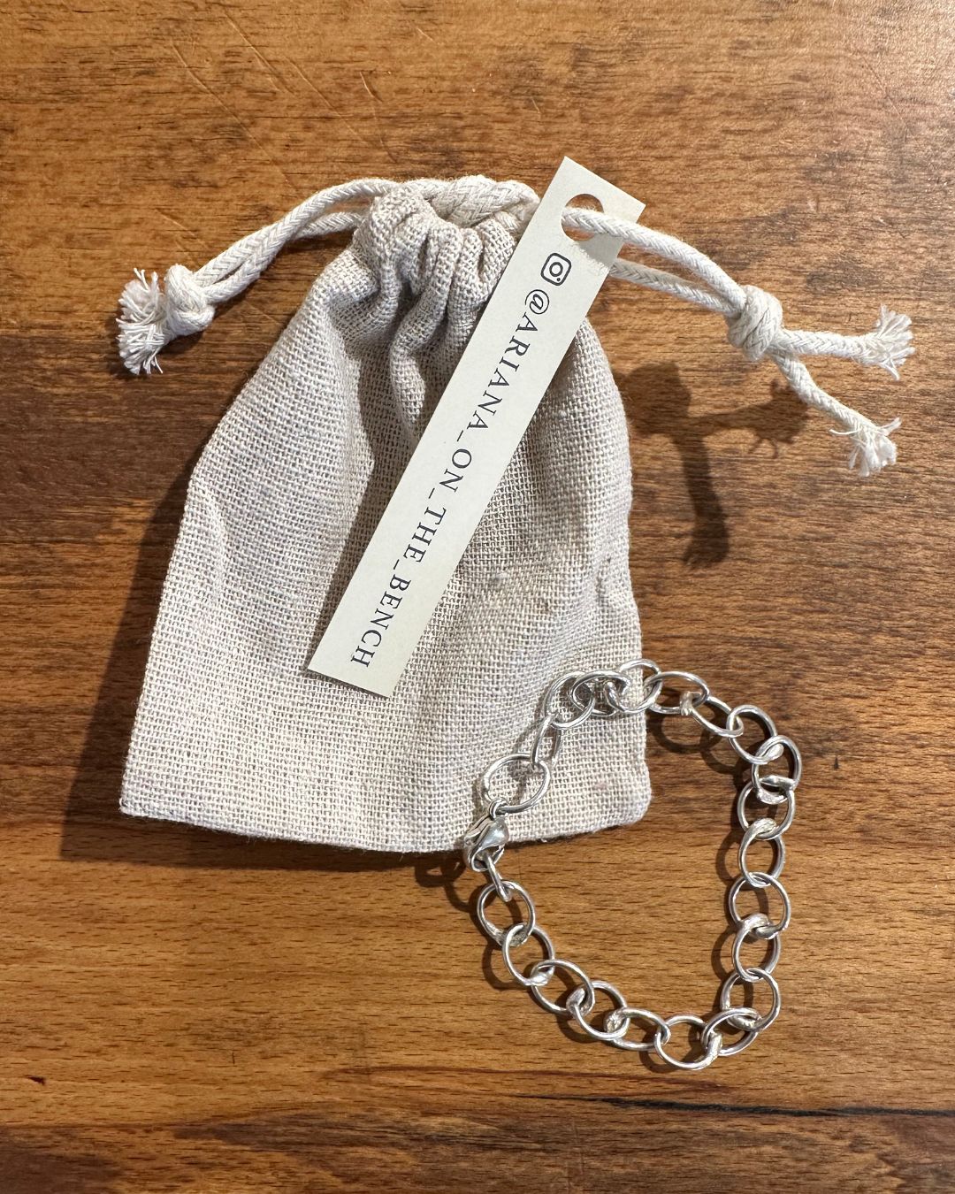 Sterling Silver Medium ‘Unity’ Bracelet Designed and Made by Ariana Watling, Lacock, Wiltshire