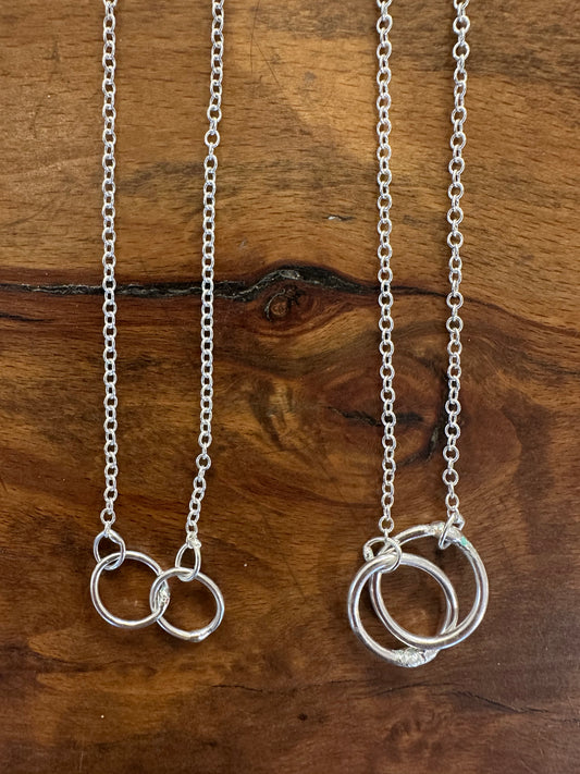 Sterling Silver Double Link ‘Unity’ Necklace