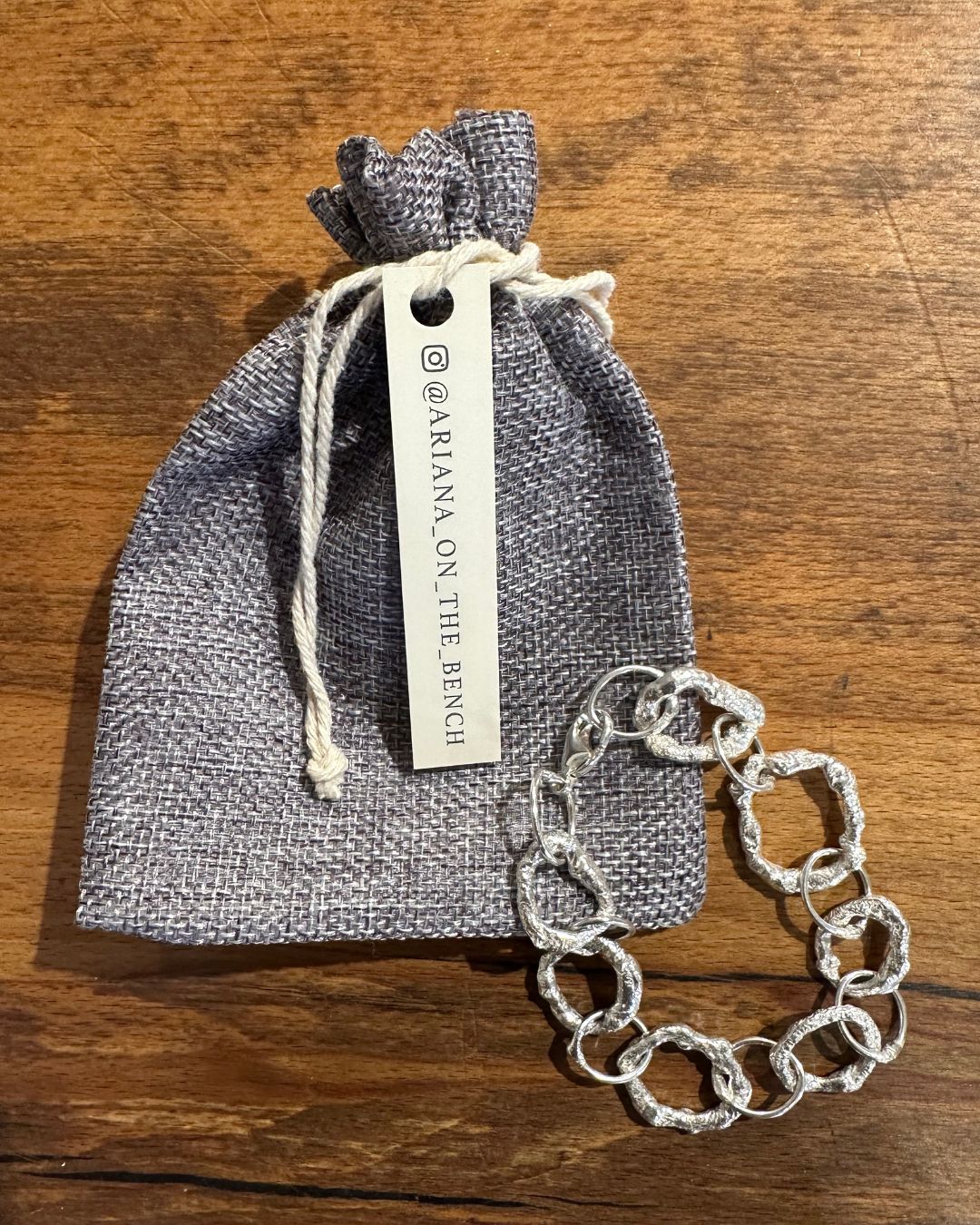 Silver 'Graham Watling Heritage' Bracelet  Made by Ariana Watling, Lacock, Wiltshire