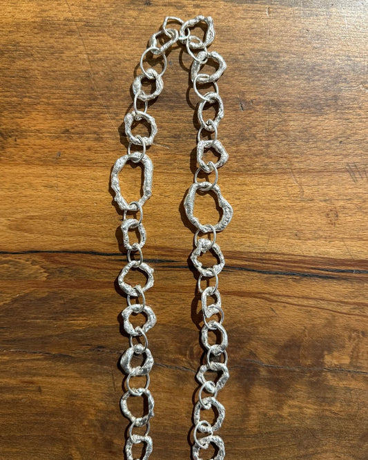 Sterling Silver 32” ‘Graham Watling Heritage’ Chain Necklace Designed and Made by Ariana Watling Lacock Wiltshire