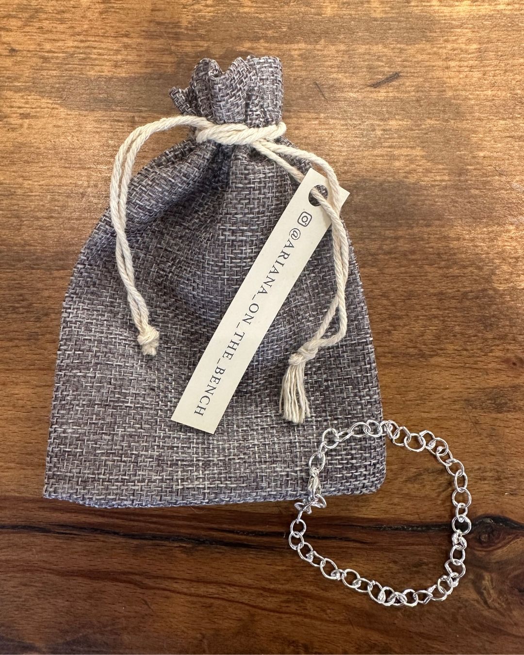 Sterling Silver Fine ‘Unity’ Bracelet Made by Ariana Watling Lacock Wiltshire