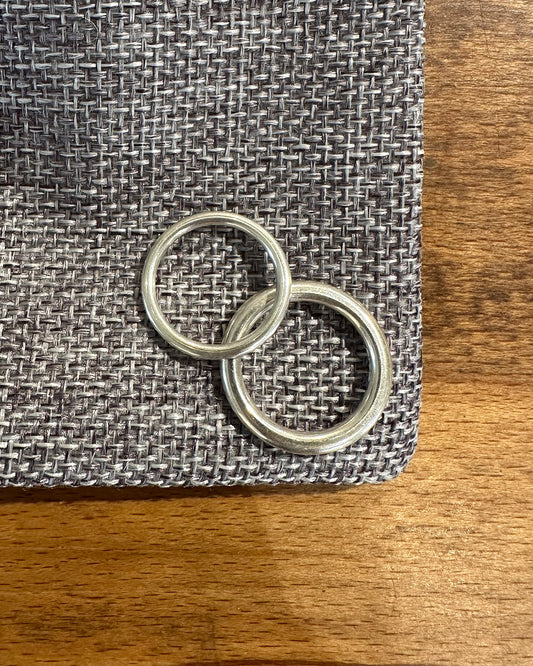 Sterling Silver  ‘Halo’ Rings Designed and Made by Ariana Watling, Lacock, Wiltshire