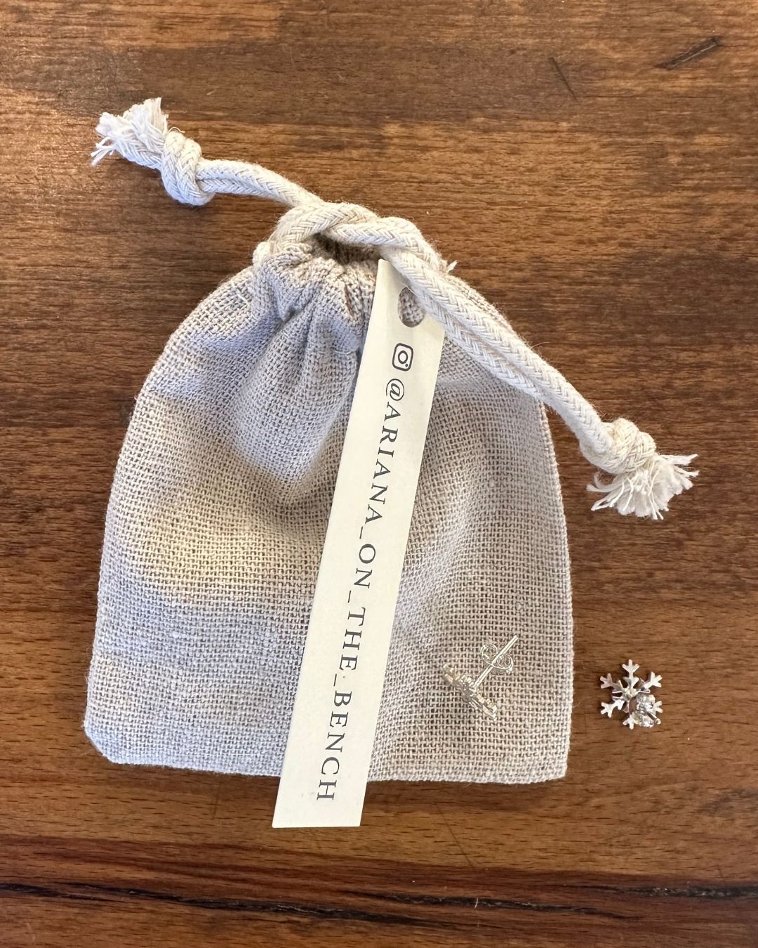 Sterling Silver 'Snowflake' Stud Earrings Designed and Made by Ariana Watling Lacock Wiltshire