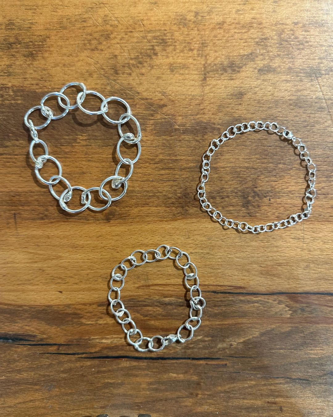 Sterling Silver Unity Bracelets Designed and Made by Ariana Watling Lacock Wiltshire