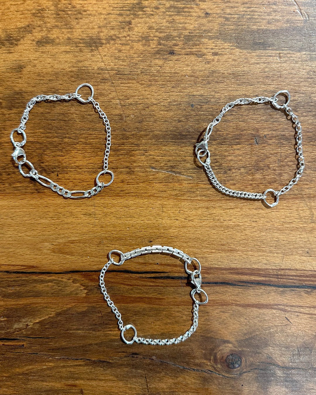 Sterling Silver ‘Up-Cycled’ Bracelet Designed and Made by Ariana Watling, Lacock, Wiltshire